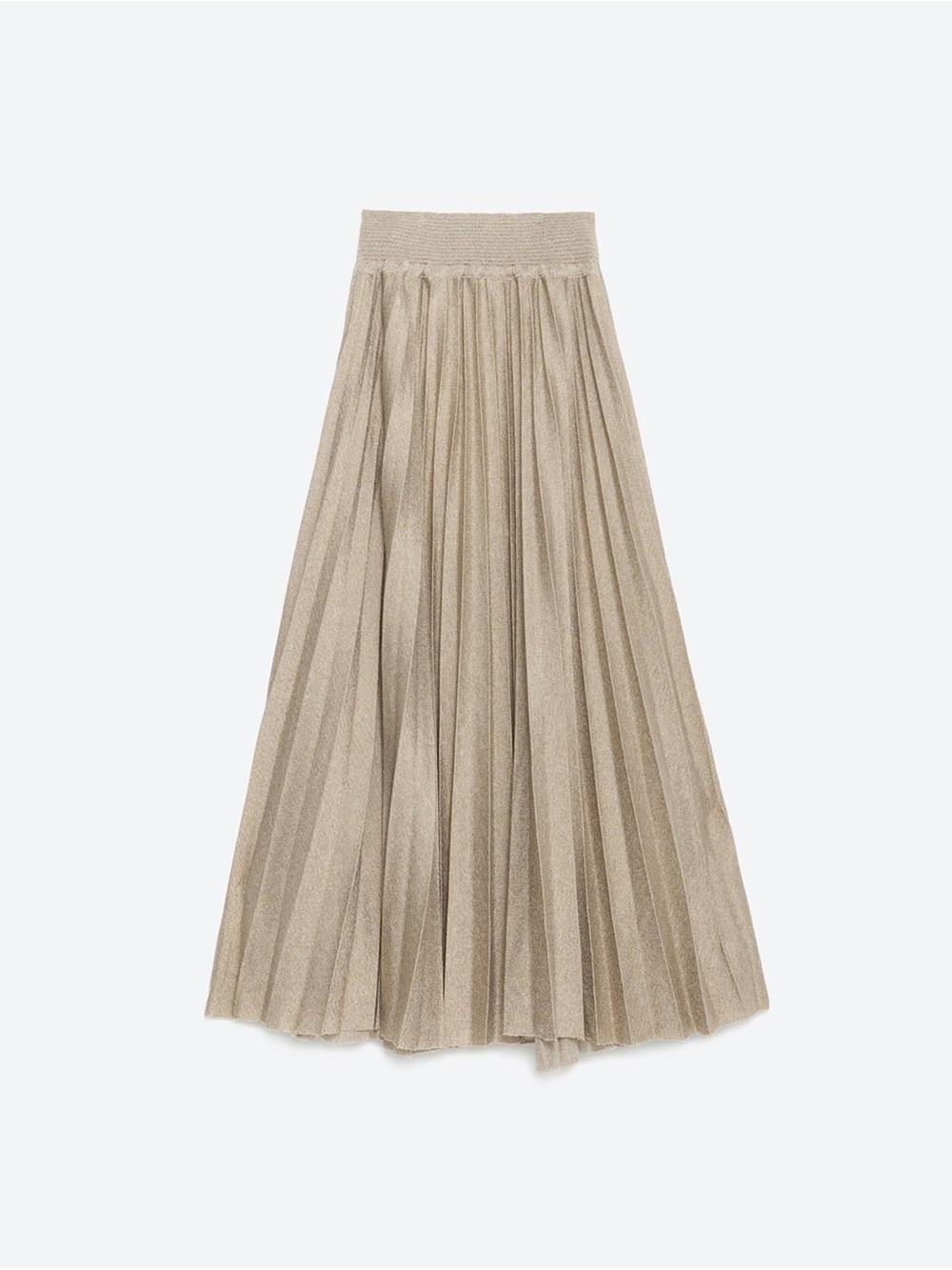Zara Knit A-Line Pleated Skirt